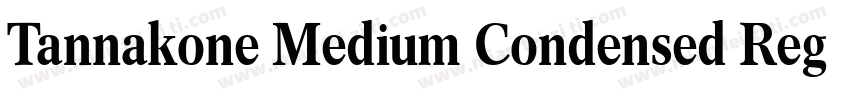 Tannakone Medium Condensed Regular字体转换